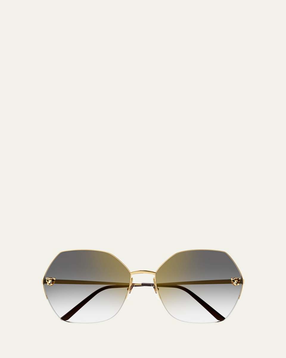 Panther Round Metal Sunglasses